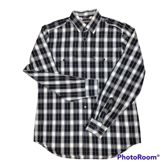 Express Modern Fit Men's  Button Down Shirt - Picture 1 of 5